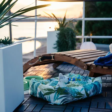 Raza - Beachfront On Rab - Sea View & Private Boat Dock *