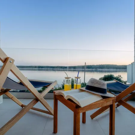 Raza - Beachfront On Rab - Sea View & Private Boat Dock *