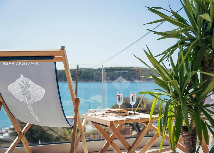 Raza - Beachfront On Rab - Sea View & Private Boat Dock *