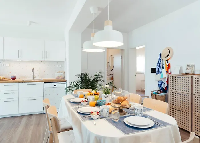 Apartment Raza - Beachfront On Rab - Sea View & Private Boat Dock *