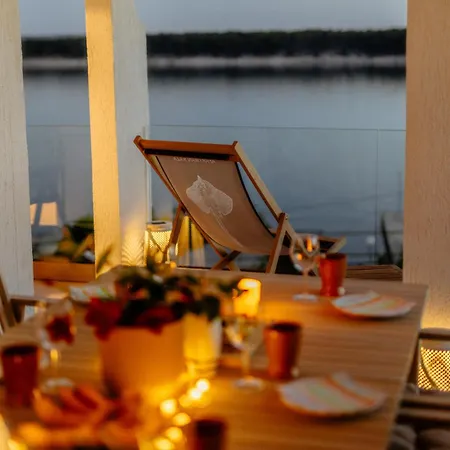 Raza - Beachfront On Rab - Sea View & Private Boat Dock *