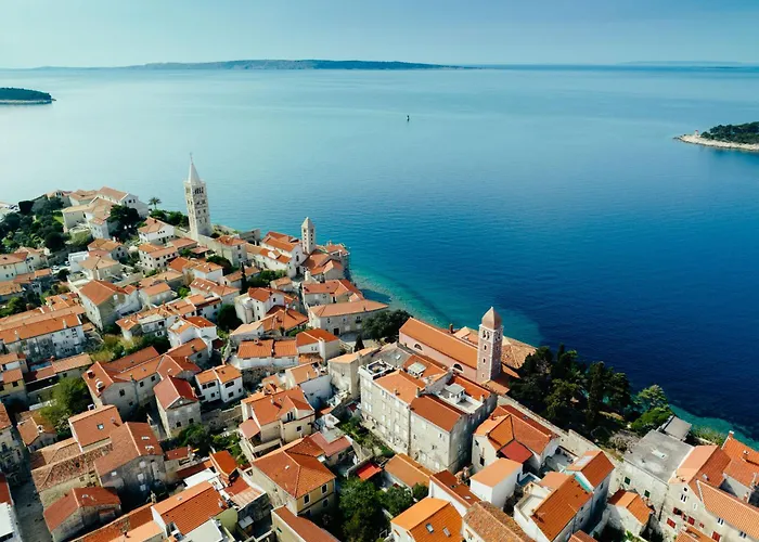 Raza - Beachfront On Rab - Sea View & Private Boat Dock