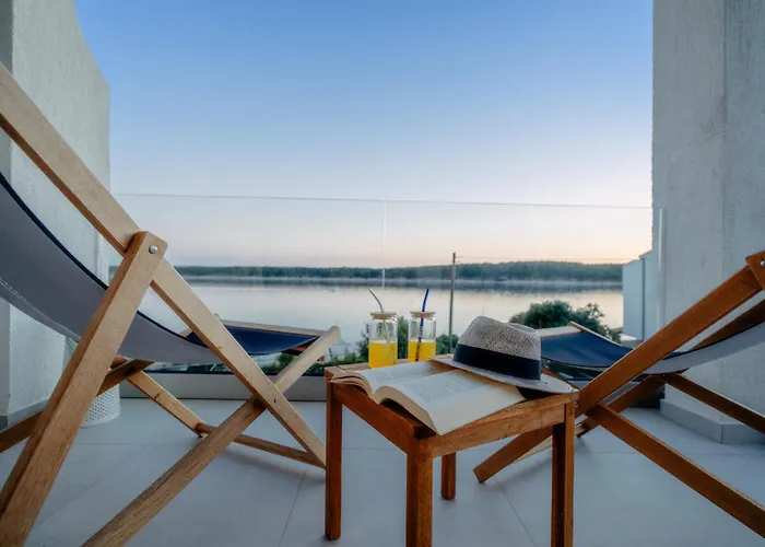 Raza - Beachfront On Rab - Sea View & Private Boat Dock *